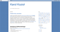 Desktop Screenshot of karol-koziol.blogspot.com