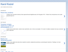 Tablet Screenshot of karol-koziol.blogspot.com