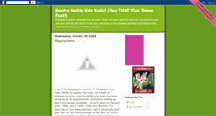 Desktop Screenshot of knottyknitterkris.blogspot.com