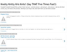 Tablet Screenshot of knottyknitterkris.blogspot.com