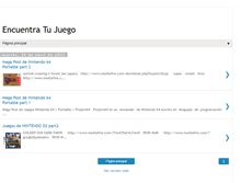 Tablet Screenshot of encuentratujuego.blogspot.com