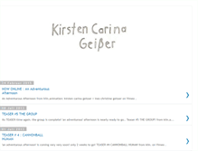 Tablet Screenshot of kirstencarina.blogspot.com