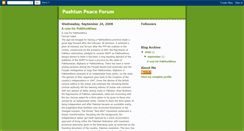 Desktop Screenshot of pashtunpeaceforum.blogspot.com
