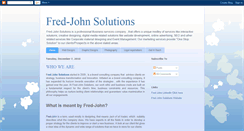 Desktop Screenshot of fredjohnsolutions.blogspot.com