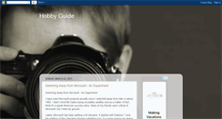 Desktop Screenshot of myhobbyguide.blogspot.com