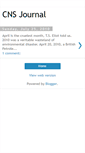 Mobile Screenshot of cnsjournal.blogspot.com