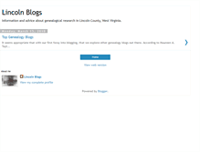Tablet Screenshot of lincolnwvgen.blogspot.com