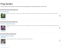 Tablet Screenshot of froggarden.blogspot.com