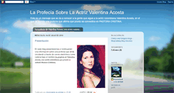 Desktop Screenshot of laprofesiasobrevalentinaacosta.blogspot.com