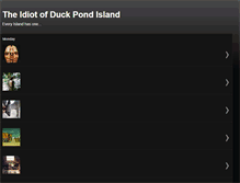 Tablet Screenshot of duckpondisland.blogspot.com