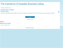 Tablet Screenshot of canadianbusinesslisting.blogspot.com