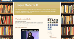 Desktop Screenshot of lenguamoderna2.blogspot.com