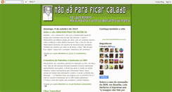 Desktop Screenshot of naodaparaficarcalado.blogspot.com