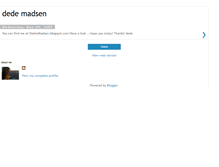 Tablet Screenshot of dedemadsen.blogspot.com