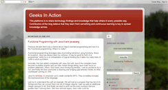 Desktop Screenshot of geeksinaction.blogspot.com