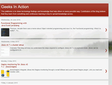 Tablet Screenshot of geeksinaction.blogspot.com