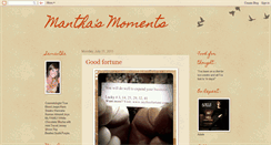 Desktop Screenshot of manthasmoments.blogspot.com