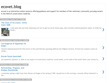 Tablet Screenshot of ecovet.blogspot.com