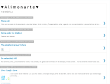 Tablet Screenshot of alimonarte.blogspot.com