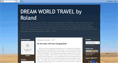 Desktop Screenshot of dreamworldtravelbyroland.blogspot.com