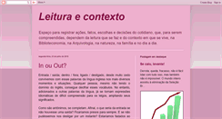 Desktop Screenshot of leituraecontexto.blogspot.com