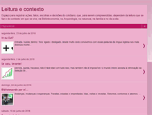 Tablet Screenshot of leituraecontexto.blogspot.com