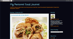Desktop Screenshot of personalfoodjournal.blogspot.com