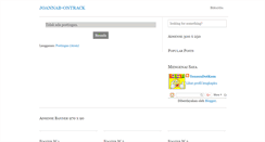Desktop Screenshot of joannab-ontrack.blogspot.com