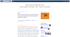 Desktop Screenshot of disabilitiesnews.blogspot.com
