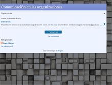 Tablet Screenshot of comunicacion-organizaciones.blogspot.com