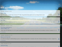 Tablet Screenshot of end-addiction-2012.blogspot.com
