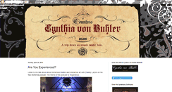 Desktop Screenshot of cynthiavonbuhler.blogspot.com