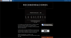 Desktop Screenshot of lecturarecomendadaportafolio.blogspot.com
