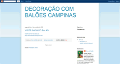 Desktop Screenshot of campinasdecoracaobaloes.blogspot.com