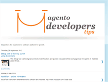 Tablet Screenshot of magentodeveloperstips.blogspot.com