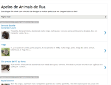 Tablet Screenshot of apelosdeanimaisderua.blogspot.com
