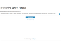 Tablet Screenshot of kitesurfingschoolparacas.blogspot.com