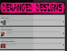 Tablet Screenshot of deranged-designs.blogspot.com