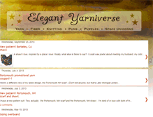 Tablet Screenshot of elegantyarniverse.blogspot.com