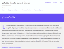 Tablet Screenshot of estudiossocialesdeporte.blogspot.com