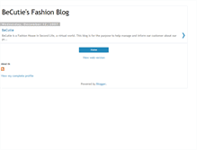 Tablet Screenshot of becutiefashion.blogspot.com