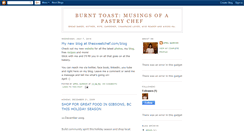 Desktop Screenshot of burnttoastca.blogspot.com