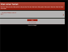 Tablet Screenshot of iklansinarharian.blogspot.com