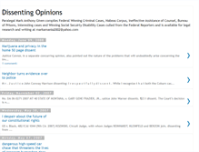 Tablet Screenshot of dissentingopinions.blogspot.com