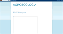Desktop Screenshot of agroecologiageneral.blogspot.com