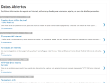 Tablet Screenshot of datosabiertos.blogspot.com