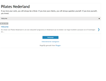 Tablet Screenshot of pilatesnederland.blogspot.com