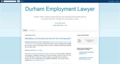 Desktop Screenshot of durhamemploymentlawyer.blogspot.com