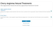 Tablet Screenshot of cherry-angiomas-natural-treatments.blogspot.com