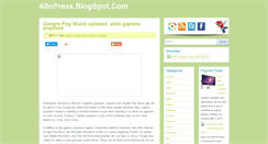 Desktop Screenshot of allopress.blogspot.com